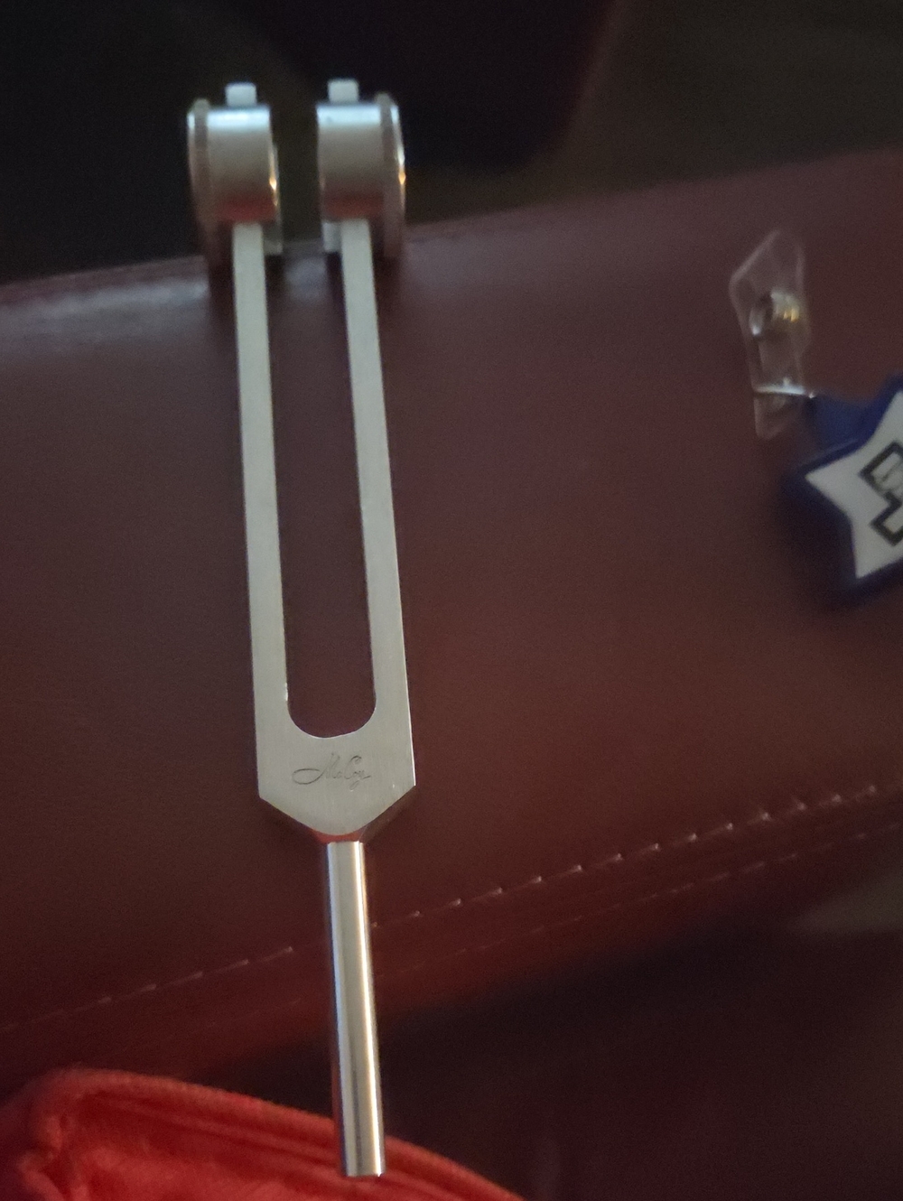 Tuning Fork - Silver Metal Tone